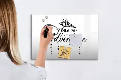 Mágneses törölhető tábla Kaland mintával