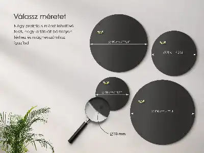 Kerek termék fekete színű