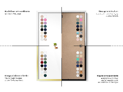Mágneses tábla ezüst kerettel Geometrikus 3D háttér