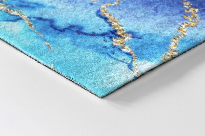 Lábtörlő szőnyeg Kék márvány