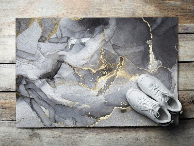 Beltéri lábtörlő szőnyeg Szürke márvány