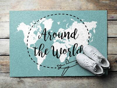 Egyedi lábtörlő Around the world