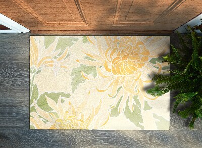 Lábtörlő szőnyeg Krizantém virágok