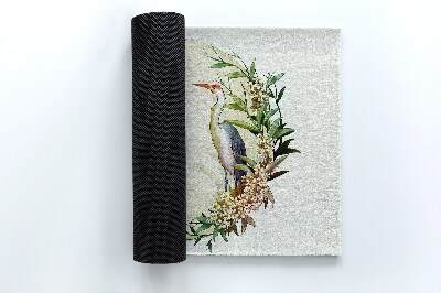 Egyedi lábtörlő Kompozíciós virágok madarak