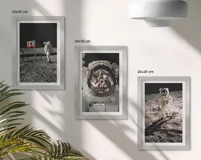 Holdraszálló űrhajósok fotói modern keretezett képszett