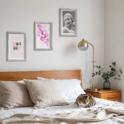 Modern keretezett képszett akvarell absztrakció inspiráló szlogennel és ősi szoborral