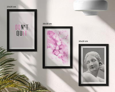Modern keretezett kép szett Akvarell absztrakció inspiráló szlogen ősi szobor