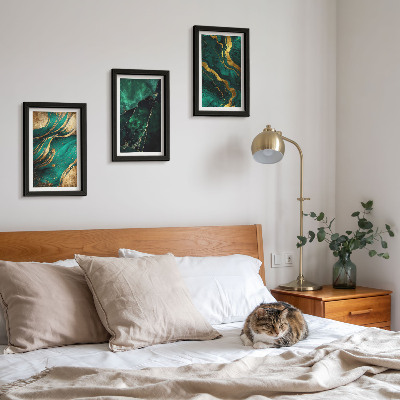 Keretezett triptichon Elegáns absztrakt kőminták