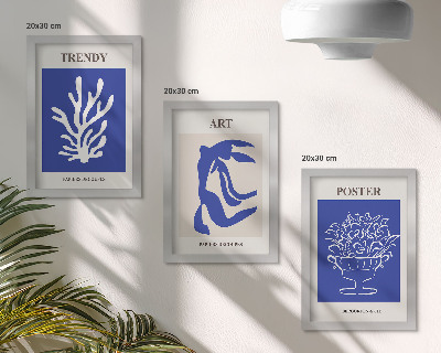 Modern keretezett kép szett Henri Matisse absztrakt művészeti plakátjai