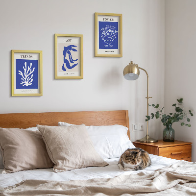 Modern keretezett kép szett Henri Matisse absztrakt művészeti plakátjai