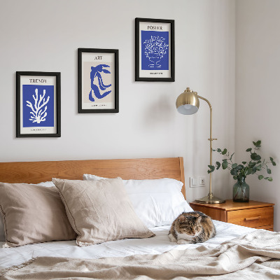 Modern keretezett kép szett Henri Matisse absztrakt művészeti plakátjai