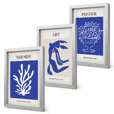 Modern keretezett kép szett Henri Matisse absztrakt művészeti plakátjai