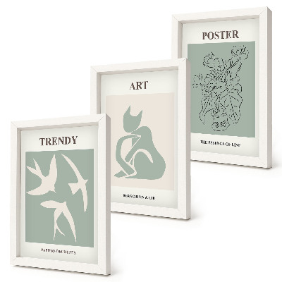 Keretezett triptichon Stílusos illusztrációk Henri Matisse-től