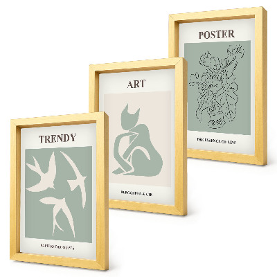 Keretezett triptichon Stílusos illusztrációk Henri Matisse-től