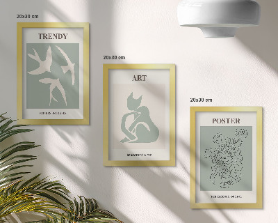 Keretezett triptichon Stílusos illusztrációk Henri Matisse-től