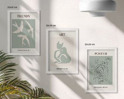 Keretezett triptichon Stílusos illusztrációk Henri Matisse-től