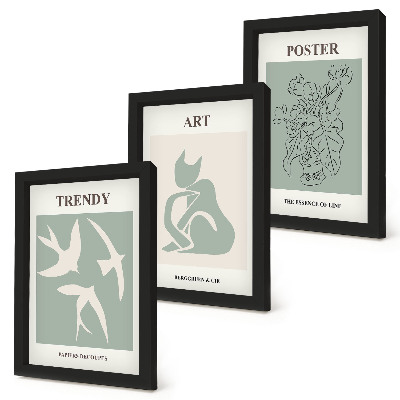 Keretezett triptichon Stílusos illusztrációk Henri Matisse-től