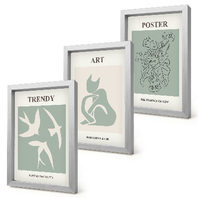 Keretezett triptichon Stílusos illusztrációk Henri Matisse-től