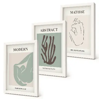 Modern keretezett képszett stílusos absztrakt Henri Matisse festményekkel