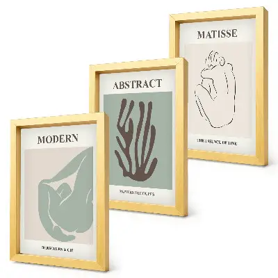 Modern keretezett képszett stílusos absztrakt Henri Matisse festményekkel