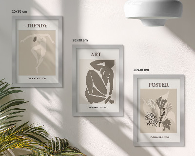 Keretezett triptichon Emberalakok növényekkel, Henri Matisse