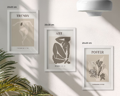 Keretezett triptichon Emberalakok növényekkel, Henri Matisse