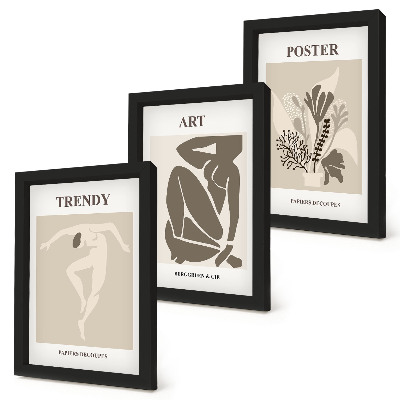 Keretezett triptichon Emberalakok növényekkel, Henri Matisse