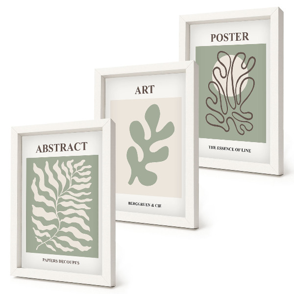 Modern keretezett kép szett Henri Matisse virágos plakátjai