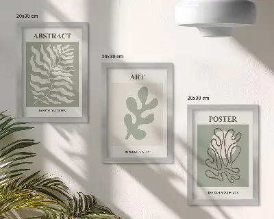 Henri Matisse virágos plakát szett modern keretezett kivitelben