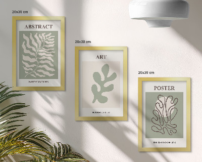 Modern keretezett kép szett Henri Matisse virágos plakátjai