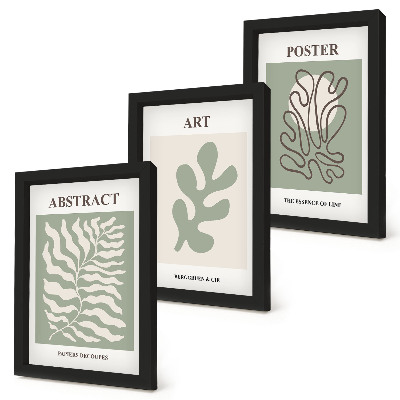 Modern keretezett kép szett Henri Matisse virágos plakátjai