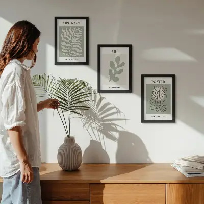 Henri Matisse virágos plakát szett modern keretezett kivitelben