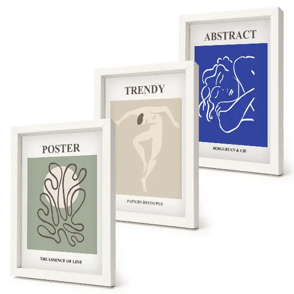Modern keretezett képszett Henri Matisse pasztell illusztrációkkal