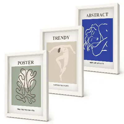 Modern keretezett képszett Henri Matisse pasztell illusztrációkkal