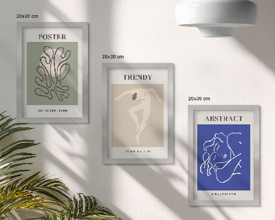 Modern keretezett kép szett Henri Matisse pasztell illusztrációk