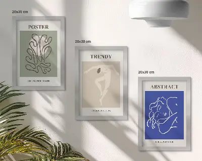 Modern keretezett képszett Henri Matisse pasztell illusztrációkkal