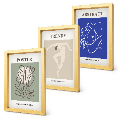 Modern keretezett kép szett Henri Matisse pasztell illusztrációk