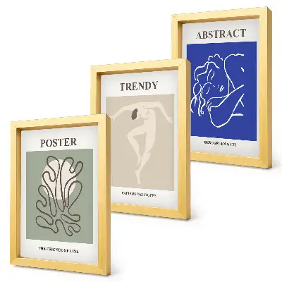 Modern keretezett képszett Henri Matisse pasztell illusztrációkkal