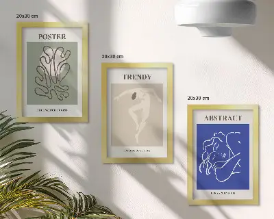 Modern keretezett képszett Henri Matisse pasztell illusztrációkkal