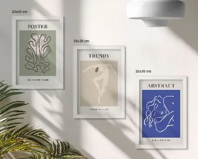Modern keretezett képszett Henri Matisse pasztell illusztrációkkal