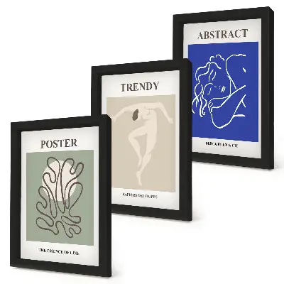 Modern keretezett képszett Henri Matisse pasztell illusztrációkkal