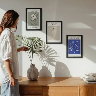 Modern keretezett képszett Henri Matisse pasztell illusztrációkkal