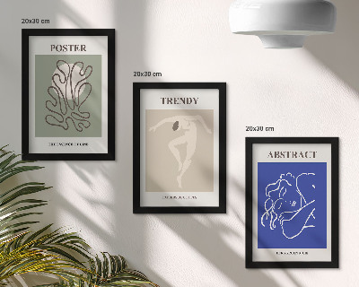 Modern keretezett kép szett Henri Matisse pasztell illusztrációk