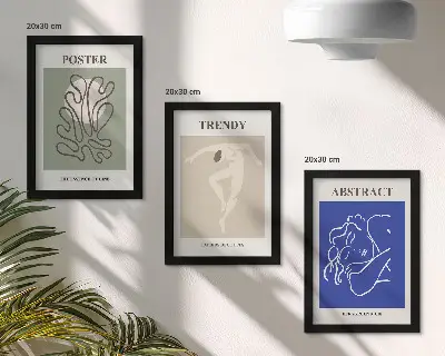 Modern keretezett képszett Henri Matisse pasztell illusztrációkkal