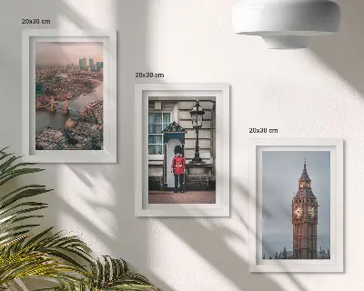 Modern keretezett kép szett londoni látkép a híddal és a Big Bennel