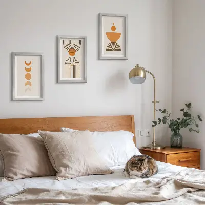 Modern keretezett képszett bohém minimalista dekoratív kialakítással