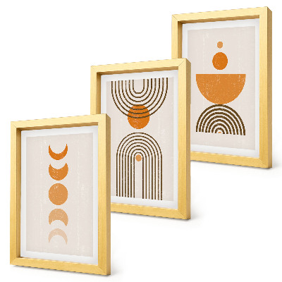 Modern keretezett kép szett Bohém minimalista dekoratív design