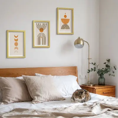 Modern keretezett képszett bohém minimalista dekoratív kialakítással