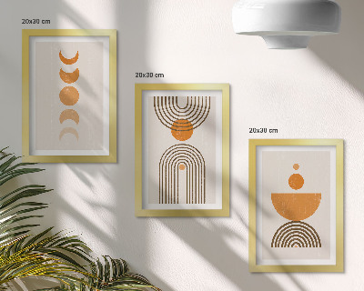 Modern keretezett kép szett Bohém minimalista dekoratív design