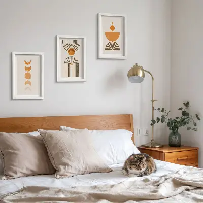 Modern keretezett képszett bohém minimalista dekoratív kialakítással